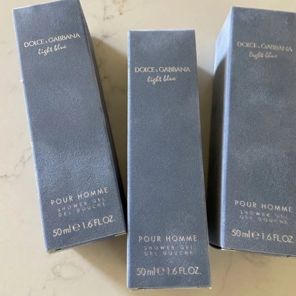 Dolce & Gabbana Other - DOLCE & GABBANA light blue for men shower gel 1.6 Fl oz. Lot of 3